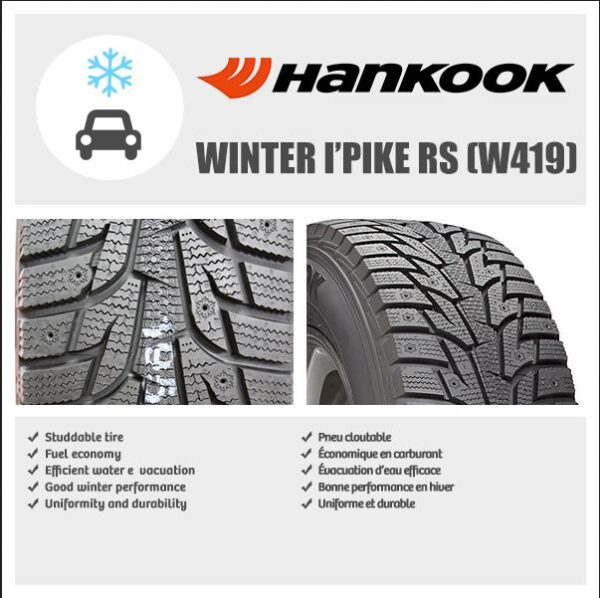 Hankook WINTER I*PIKE RS W419 195/65R15