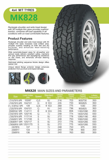 Mileking MK828 LT235/75R15
